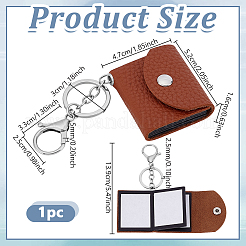 1Pc Imitation Leather Keychains&nbsp;HJEW-NB0002-17B