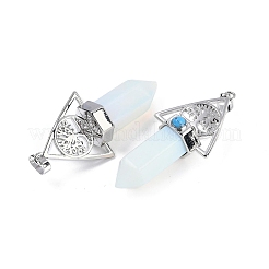 Opalite Faceted Pointed Bullet Big Pendants&nbsp;G-H076-02P-08