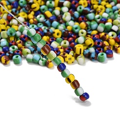 6/0 Opaque Colours Seep Glass Beads&nbsp;SEED-P002-16