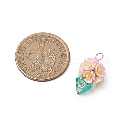 Glass Seed Beaded Flowerpot Pendants&nbsp;PALLOY-MZ00520