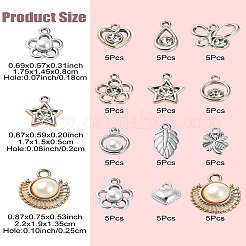 12 Styles ABS Plastic & CCB Plastic Pendants&nbsp;KY-YW0001-67