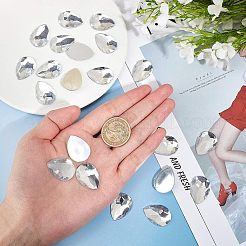 Acrylic Rhinestone Flat Back Cabochons&nbsp;GACR-FG0001-01