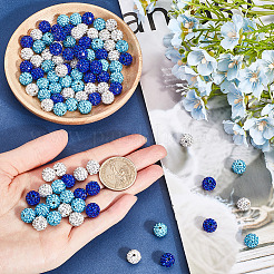 150Pcs 3 Colors Pave Disco Ball Beads&nbsp;RB-SP0001-10B