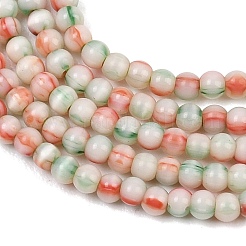 Glazed Porcelain Beads Strands&nbsp;PORC-P034-2mm-01