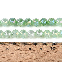 Anti-Tarnish Electroplate Glass Beads Strands&nbsp;LS-GLAA-N064-8mm-09