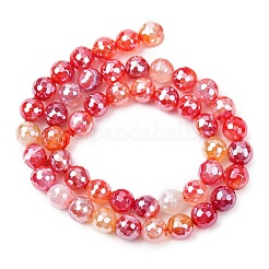 Natural Banded Agate Beads Strands&nbsp;G-B191-A01-8mm