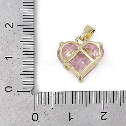 Rarl 18K Gold Plated Brass Micro Pave Cubic Zirconia Charms&nbsp;X-KK-Z078-31G-01