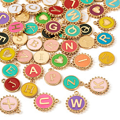 52Pcs 2 Styles Alloy Enamel Pendants&nbsp;FIND-TA0008-50