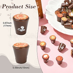 40Pcs Resin Coffee Model Ornaments&nbsp;AJEW-CJ0001-74