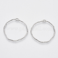 Alloy Open Back Bezel Pendants&nbsp;PALLOY-S121-82A-P