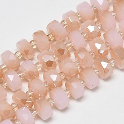 Electroplate Glass Beads Strands&nbsp;EGLA-Q083-8mm-C