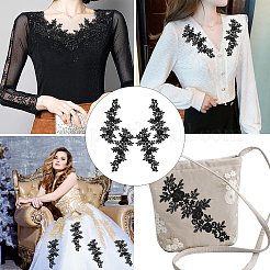2 Sets Lace Embroidery Costume Accessories&nbsp;DIY-GF0004-92
