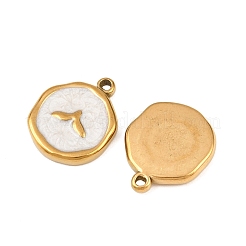 304 Stainless Steel Enamel Pendants&nbsp;STAS-P425-01G-03