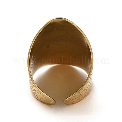 Ion Plating(IP) 304 Stainless Steel Open Cuff Ring&nbsp;RJEW-Z015-03G