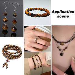 3 Strands 3 Styles Natural Grade AB Tiger Eye Round Beads Strands&nbsp;G-PA0001-38