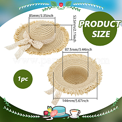 Straw Hat for Dolls&nbsp;DOLL-WH0002-42A