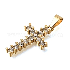 Ion Plating(IP) 304 Stainless Steel Rhinestone Pendants&nbsp;SA-CBA7062-04G