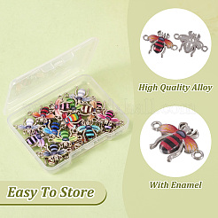 24Pcs 12 Styles Alloy Enamel Connector Charms&nbsp;FIND-TA0003-85