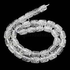 Transparent Crackle Glass Beads Strands&nbsp;X-GLAA-NH0001-04K