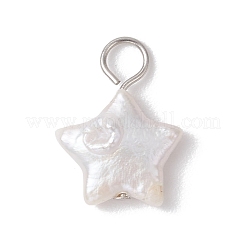 Natural Keshi Pearl Charms&nbsp;PALLOY-JF04242-01