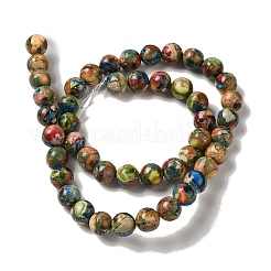 Dyed Natural Imperial Jasper Beads Strands&nbsp;G-Q161-A02-03