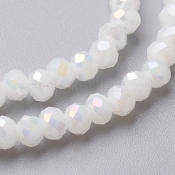 Electroplate Glass Beads Strands&nbsp;EGLA-F124-FR-A03