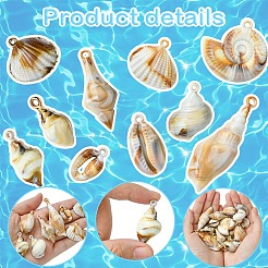 20Pcs 10 Styles Acrylic Pendants&nbsp;FIND-YW0005-93
