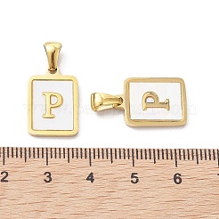 Ion Plating(IP) 304 Stainless Steel Pave Shell Pendants&nbsp;X-STAS-G327-01G-P