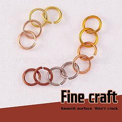 6 Colors Aluminum Wire Open Jump Rings&nbsp;ALUM-JP0001-01D