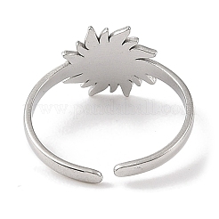 304 Stainless Steel Enamel Open Cuff Rings for Women&nbsp;RJEW-F166-40P-02