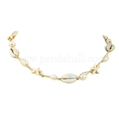 Shell and Synthesize Turquois Pendant Necklaces&nbsp;NJEW-TA00178