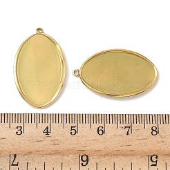 304 Stainless Steel Pendant Cabochon Settings&nbsp;STAS-D127-11G