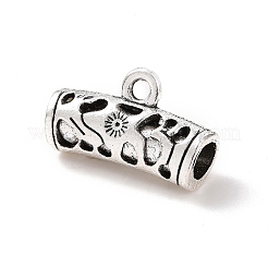 Tibetan Style Alloy Tube Bails&nbsp;PALLOY-P293-199