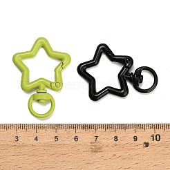 Spray Painted Alloy Swivel Snap Hook Clasps&nbsp;AL-CBA5501-01
