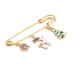 Christmas Theme Iron Safety Brooch&nbsp;JEWB-BR00045