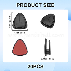 20Pcs Self-adhesive ABS Plastic Car Dashboard Hook Hangers&nbsp;AJEW-CP0003-73