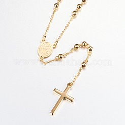304 Stainless Steel Pendant Necklaces&nbsp;X-NJEW-D281-24G