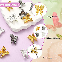 40Pcs 4 Colors Alloy Beads&nbsp;FIND-CJ0005-32