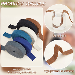6 Colors Flat Polycotton Ribbon&nbsp;OCOR-BC0006-21A