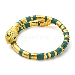 Snake Alloy Bangles for Women&nbsp;BJEW-Z135-01G-01