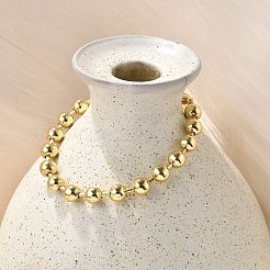 Rack Plating Brass Ball Chain Bracelets for Women&nbsp;BJEW-G676-01C-G