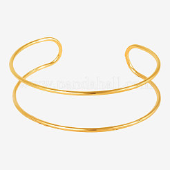 304 Stainless Steel Double Layer Cuff Bangles for Women&nbsp;KC9358-2
