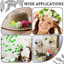 Handmade Silk Cloth Artificial Leaf&nbsp;AJEW-WH20070-073