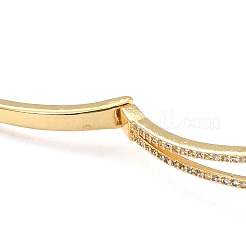 Green Cubic Zirconia Lion Bangle&nbsp;BJEW-I298-09G