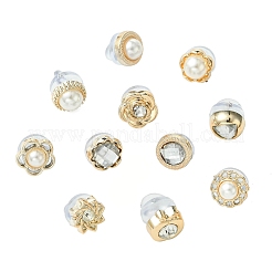 100Pcs 20 Styles Elegant Alloy Rhinestone Brooch Pins&nbsp;FIND-CJ0004-17