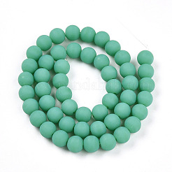 Opaque Glass Beads Strands&nbsp;GLAA-T032-P8mm-MD12