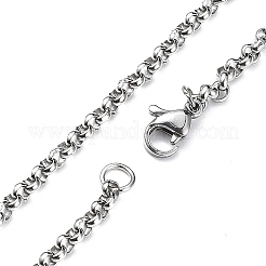 Skull Rhinestone Pendant Necklaces with Rolo Chains&nbsp;NJEW-F309-01