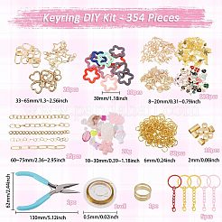 1 Bags DIY Keychain Kit&nbsp;DIY-GL0007-18
