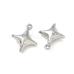 304 Stainless Steel Rhinestone Pendants&nbsp;STAS-L308-04C-P