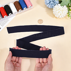 Polyester Ribbed Elastic Fabric Band&nbsp;DIY-WH0671-532B